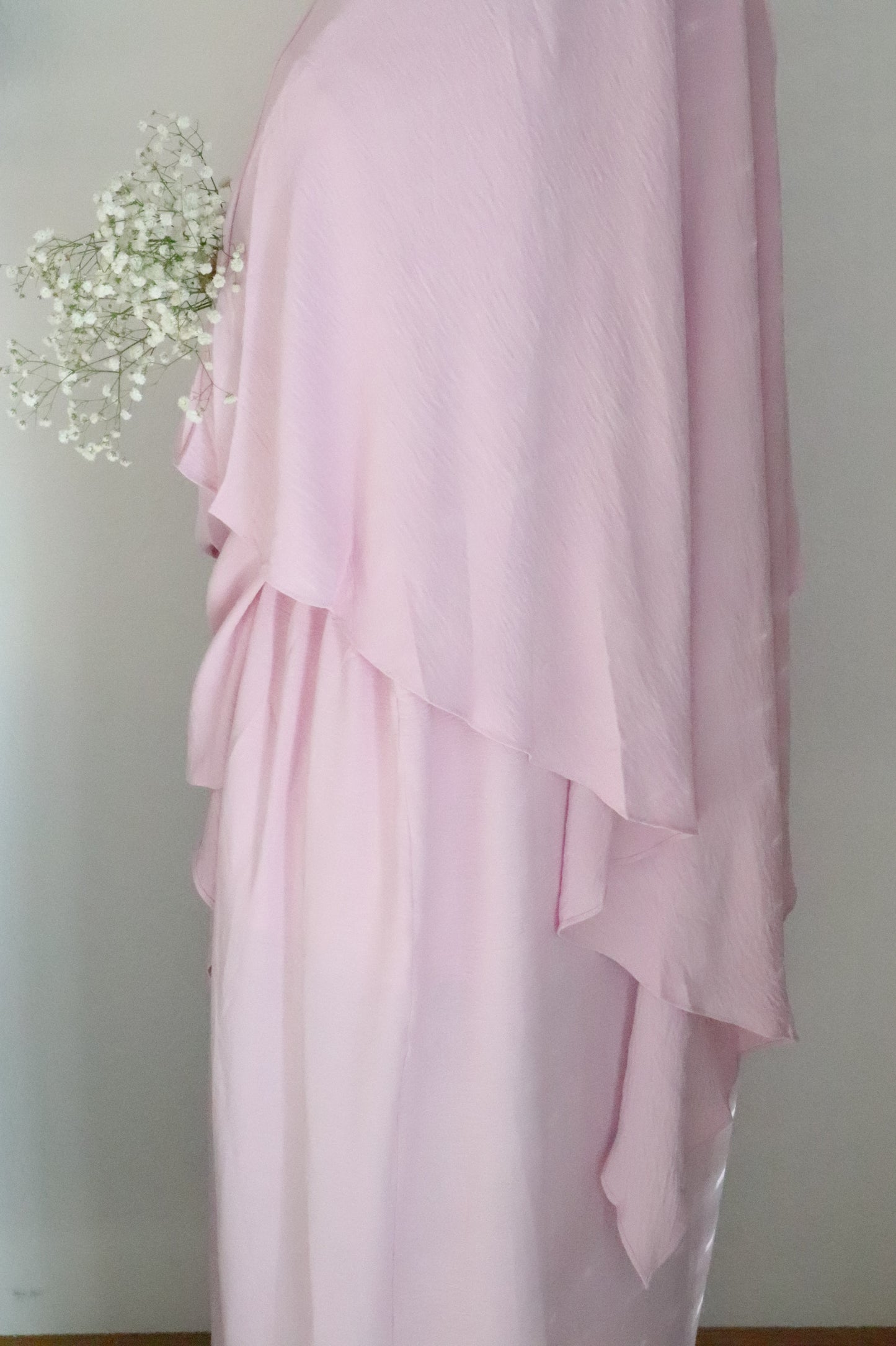 ABAYA LIGHT PINK SET
