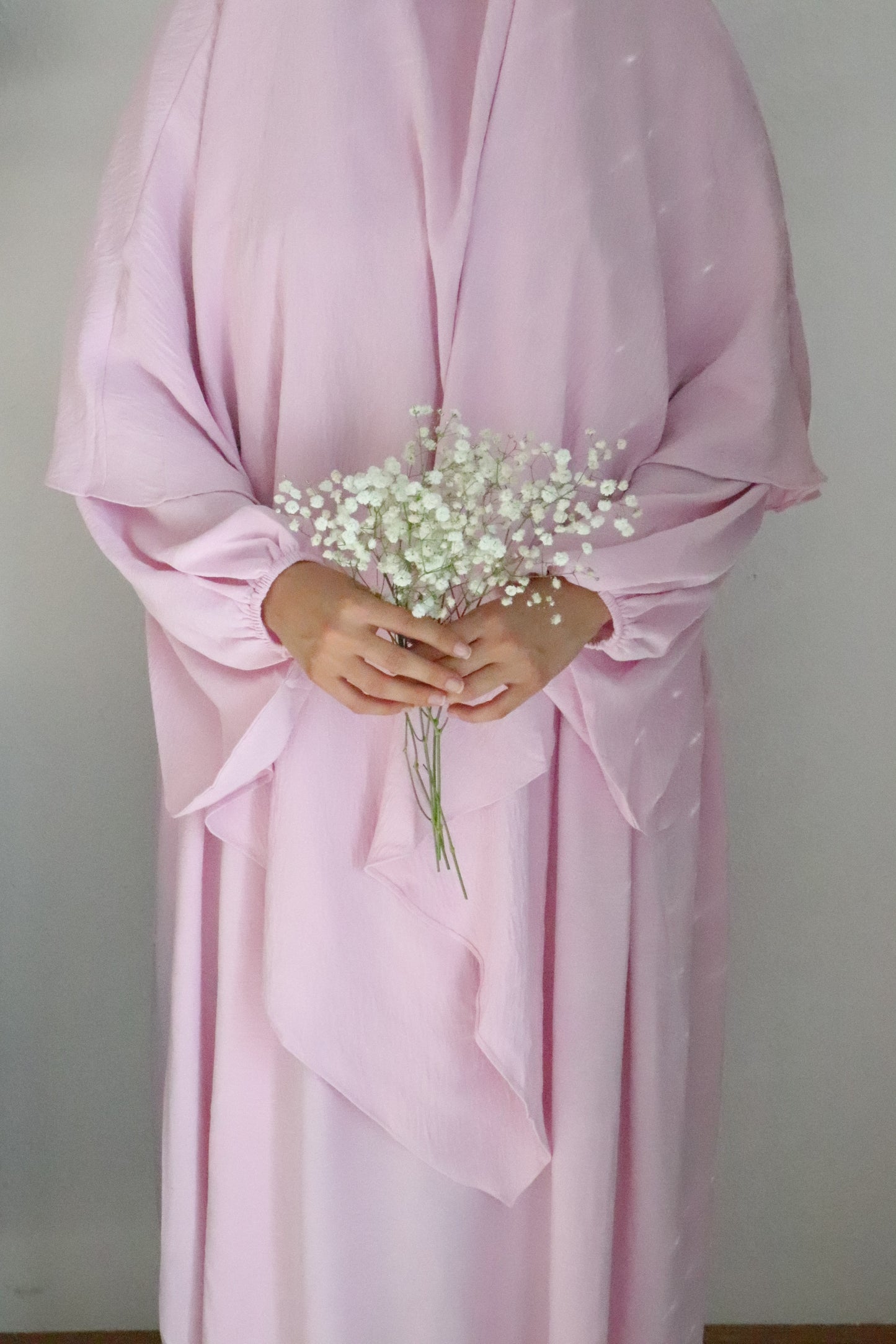 ABAYA LIGHT PINK SET