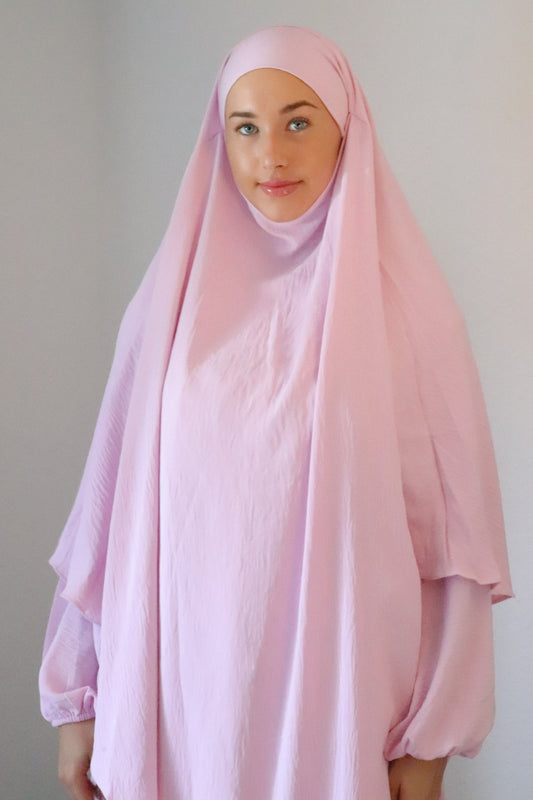 ABAYA LIGHT PINK SET