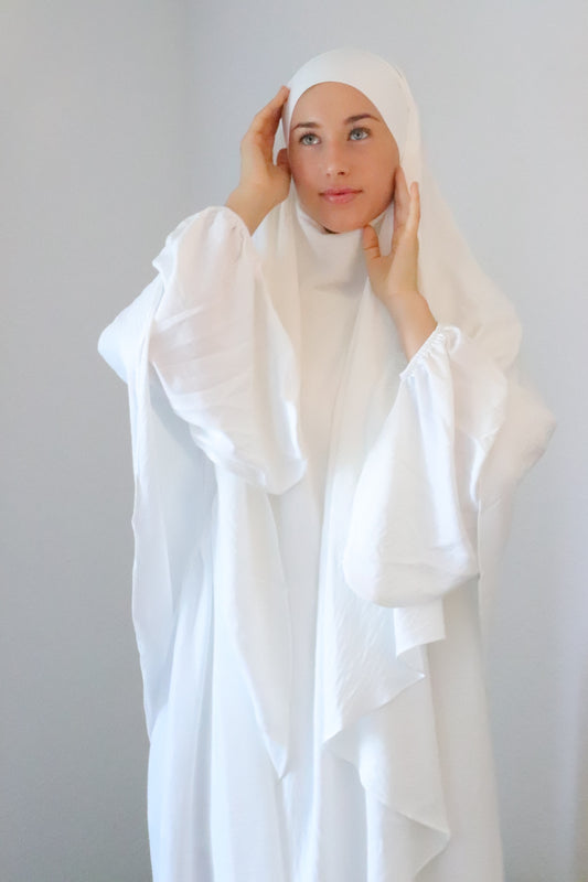 ABAYA WHITE SET